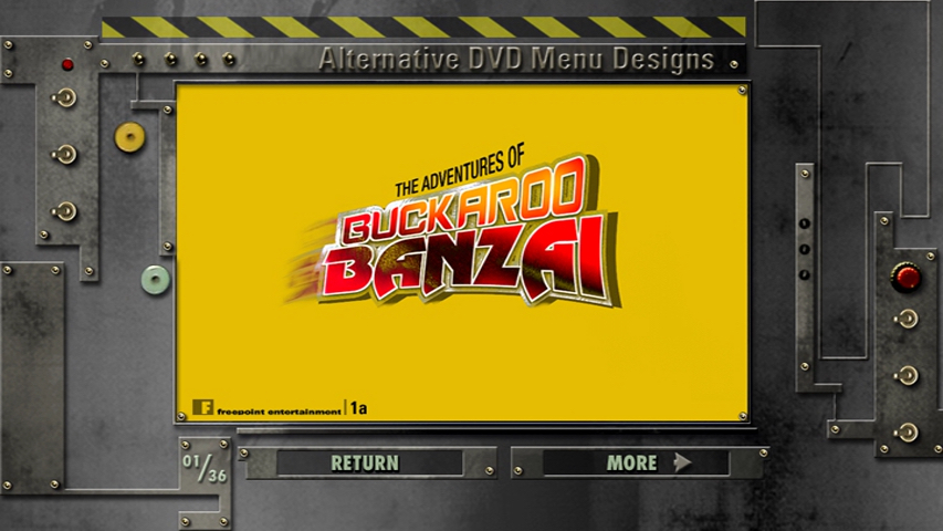 Buckaroo Banzai DVD alternate DVD menus