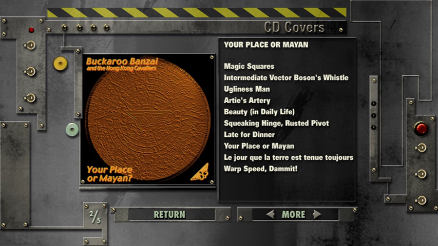 Buckaroo Banzai Your Place or Mayan