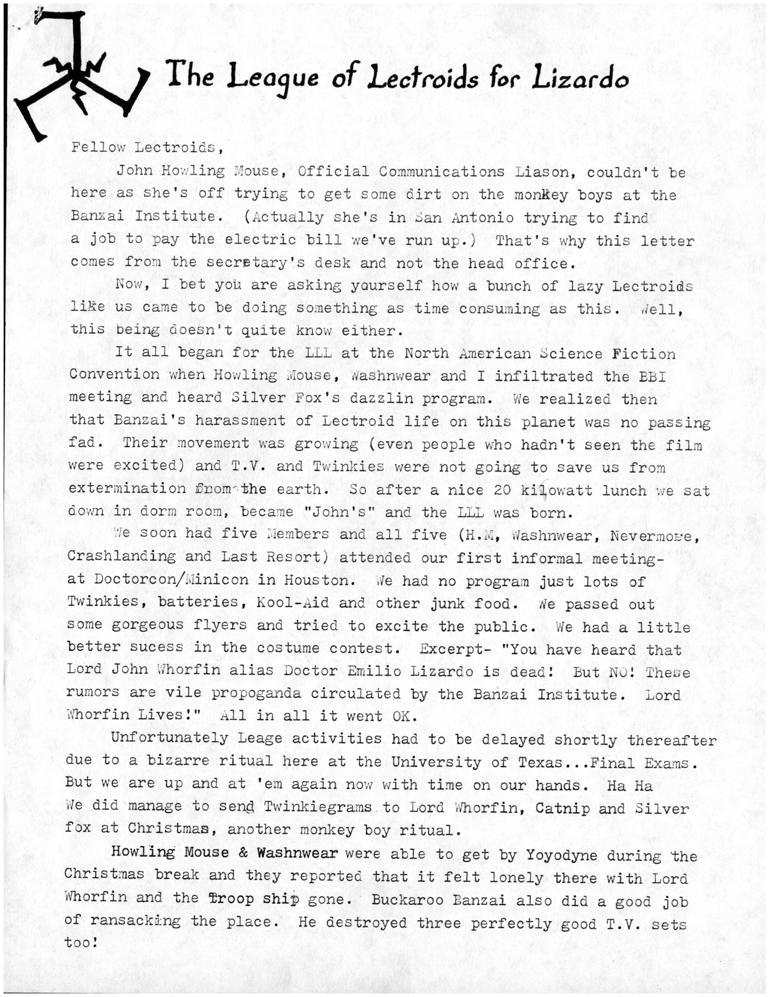 Pre-Voltage newsletter origin of group