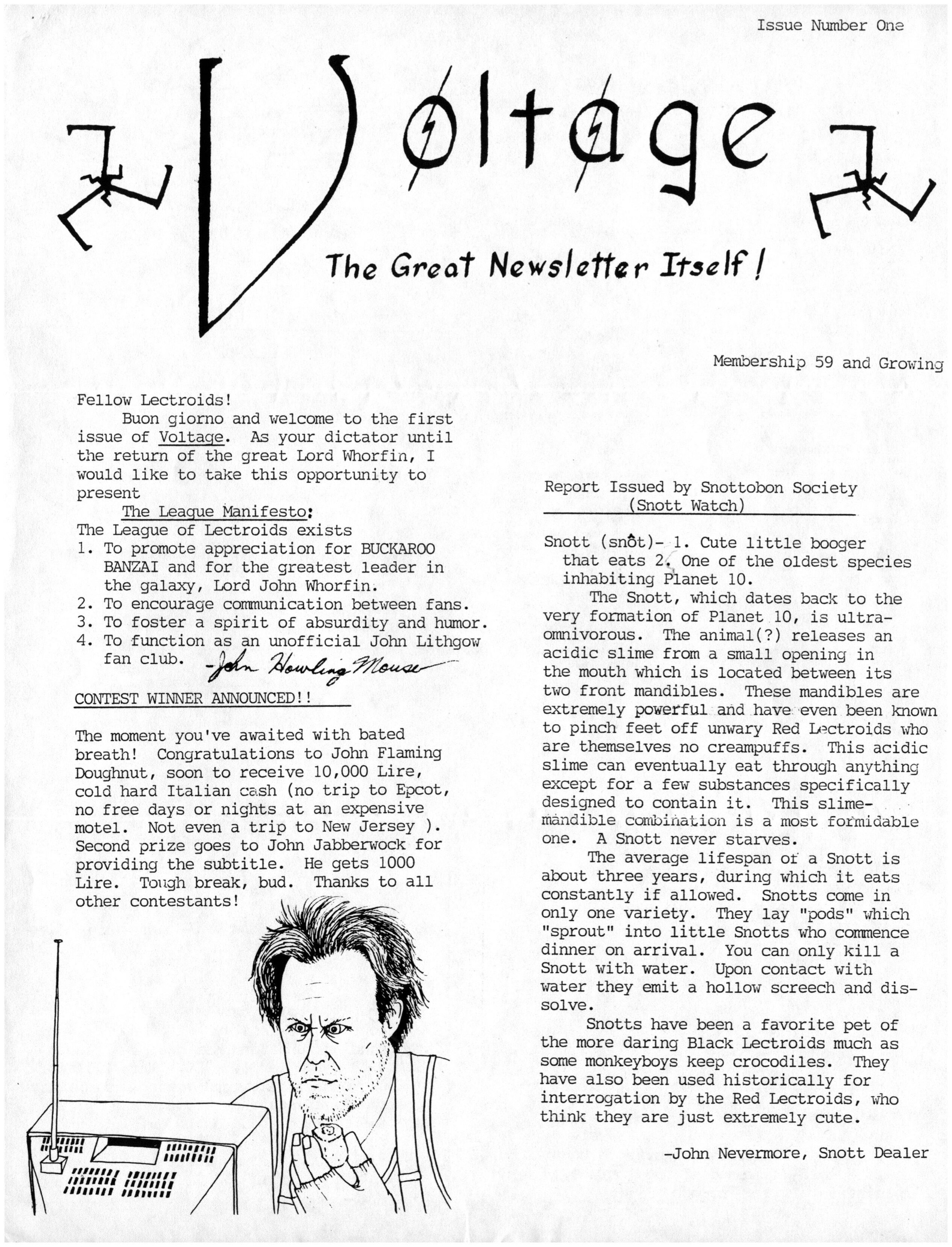 Voltage!
          Issue 1 (League of Lectroids for Lizardo)